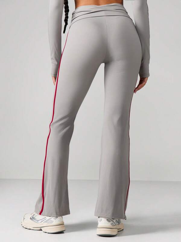 Missguided X Playboy Flare Sports Pants With Side Stripe