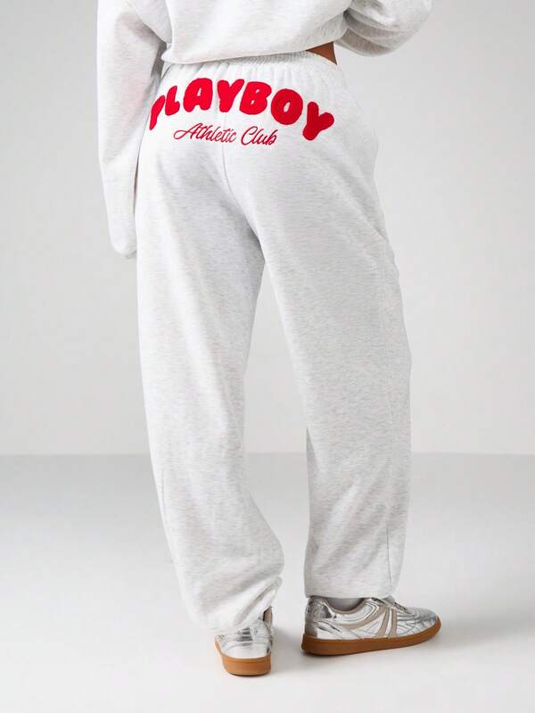 Missguided X Playboy Graphic Crew Neck Sweatshirt With Front Logo Print