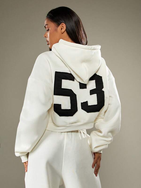 Missguided X Playboy Graphic Full Zip Hoodie With Drawstring