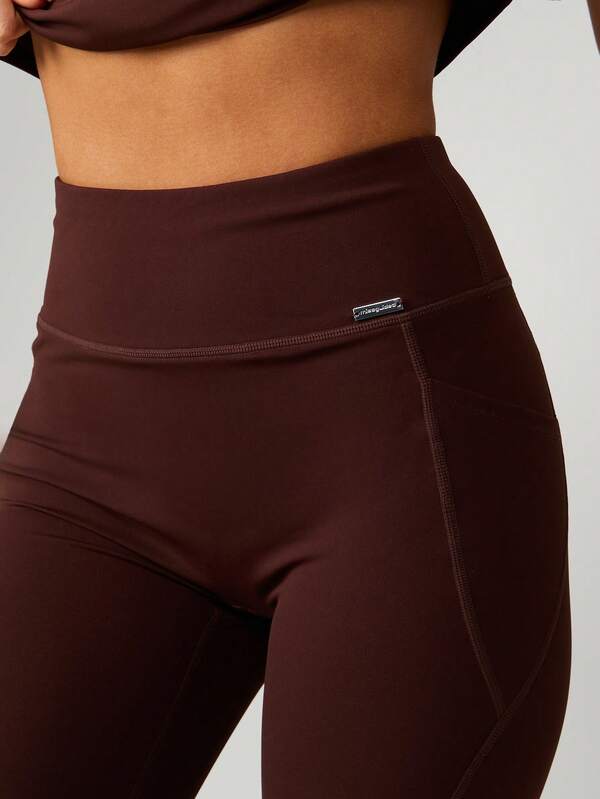 Missguided X Playboy High-Rise Capri Leggings With Athletic Fit