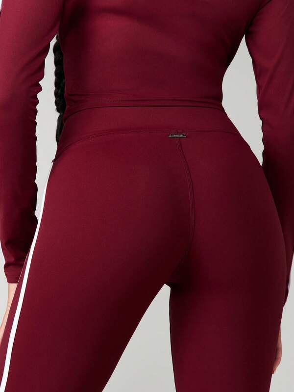 Missguided X Playboy High Rise Flare Pants With Side Stripes