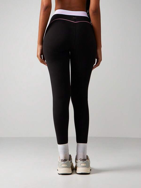 Missguided X Playboy High Rise Leggings With Side Stripe