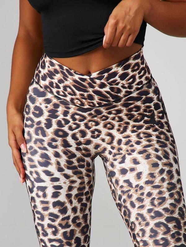 Missguided X Playboy High Rise Leopard Print Sports Leggings