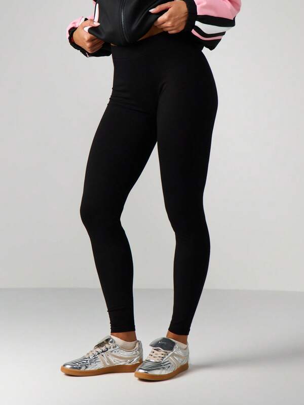 Missguided X Playboy High Waisted Embossed Leggings With Stretch