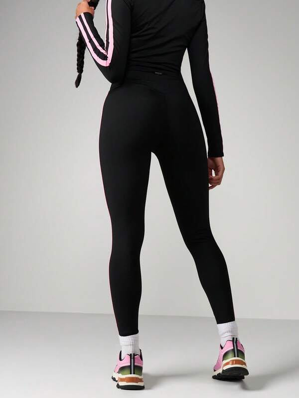 Missguided X Playboy Leggings With Side Stripe Detail