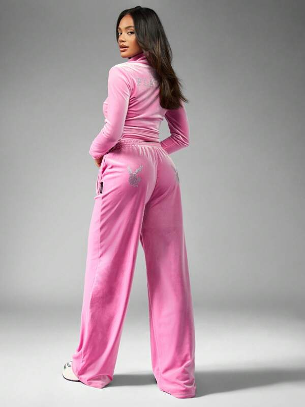 Missguided X Playboy MISSGUIDED Athleisure Ruched Side Jogger Pants