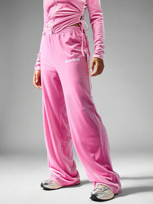 Missguided X Playboy MISSGUIDED Athleisure Ruched Side Jogger Pants