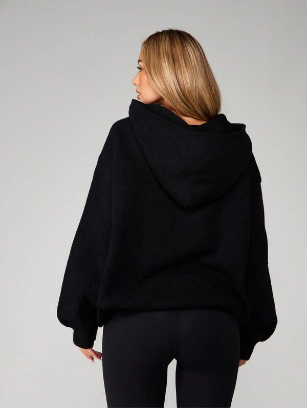 Missguided X Playboy MISSGUIDED Oversized Hooded Graphic Sweater With Logo