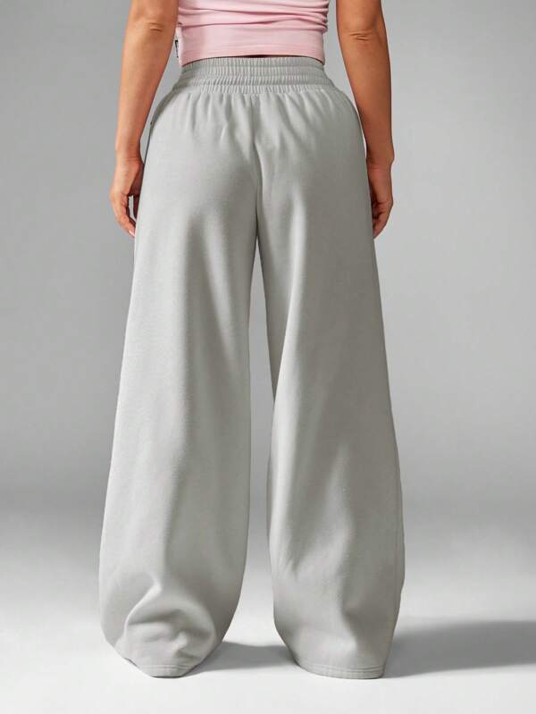 Missguided X Playboy MISSGUIDED Wide Leg Sweatpants With Logo