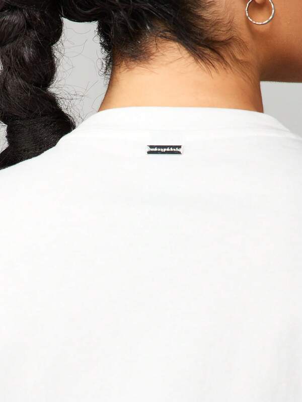 Missguided X Playboy Oversized Embossed Crew Neck T-Shirt