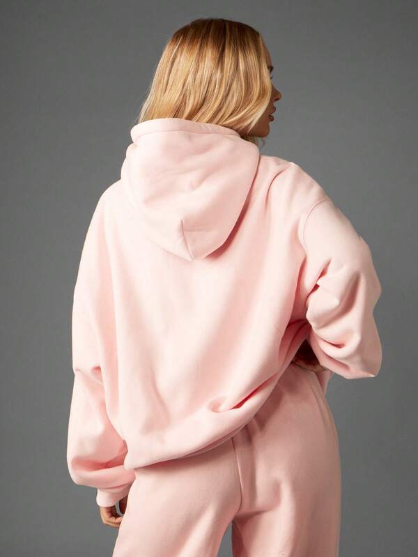 Missguided X Playboy Oversized Graphic Hoodie With Drawstring Hood