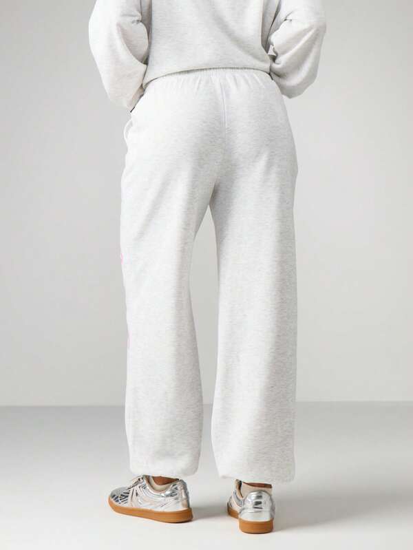 Missguided X Playboy Oversized Graphic Script Print Joggers