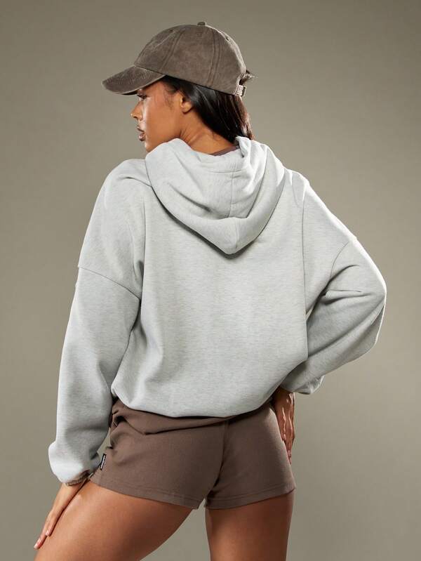 Missguided X Playboy Oversized Hoodie With Drawstring And Pocket