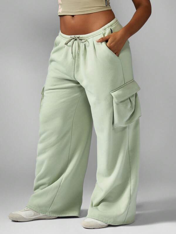 Missguided X Playboy Oversized Washed Cargo Joggers With Pockets