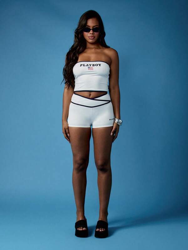 Missguided X Playboy Performance Tummy Control Shorts