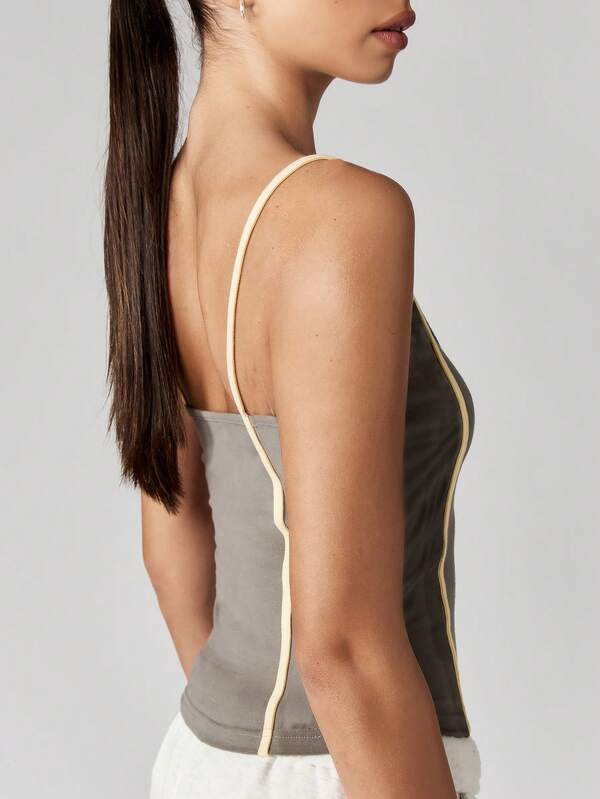 Missguided X Playboy Scoop Neck Tank With Logo Print
