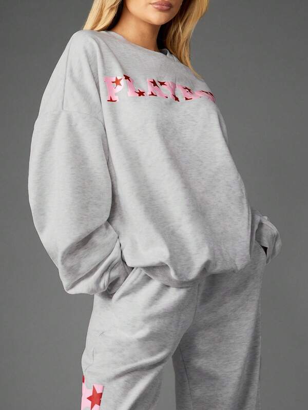 Missguided X Playboy Straight Leg Star Print Joggers