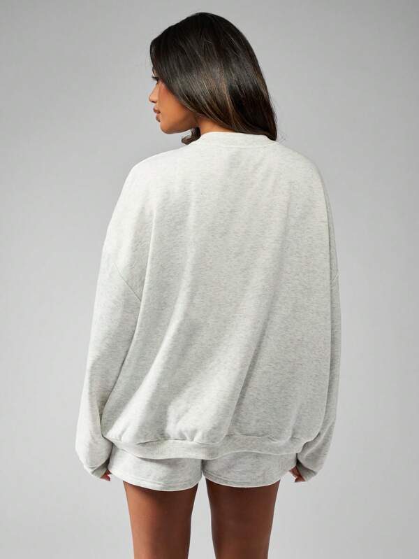Missguided X Playboy Streetwear Collection Oversized Crewneck Sweatshirt