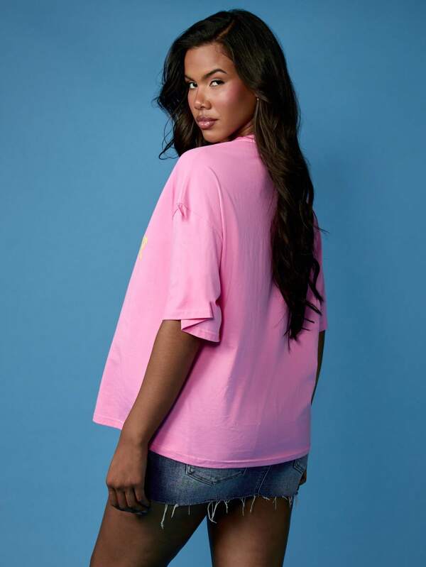 Missguided X Playboy Tropical Hibiscus Floral Crop T-Shirt