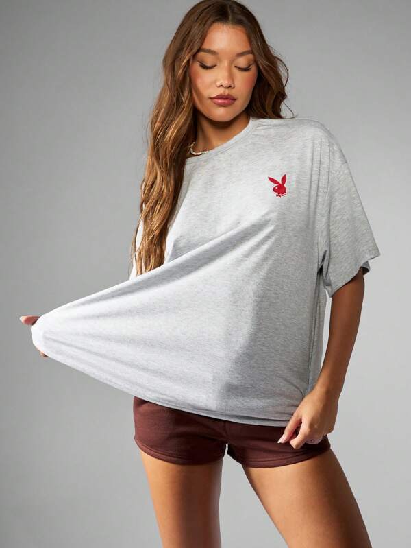 Missguided X Playboy Vintage Magazine Graphic Print T-Shirt