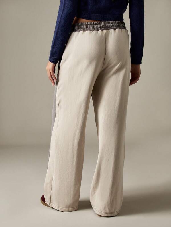 Missguided X Playboy Wide Leg Color Block Joggers