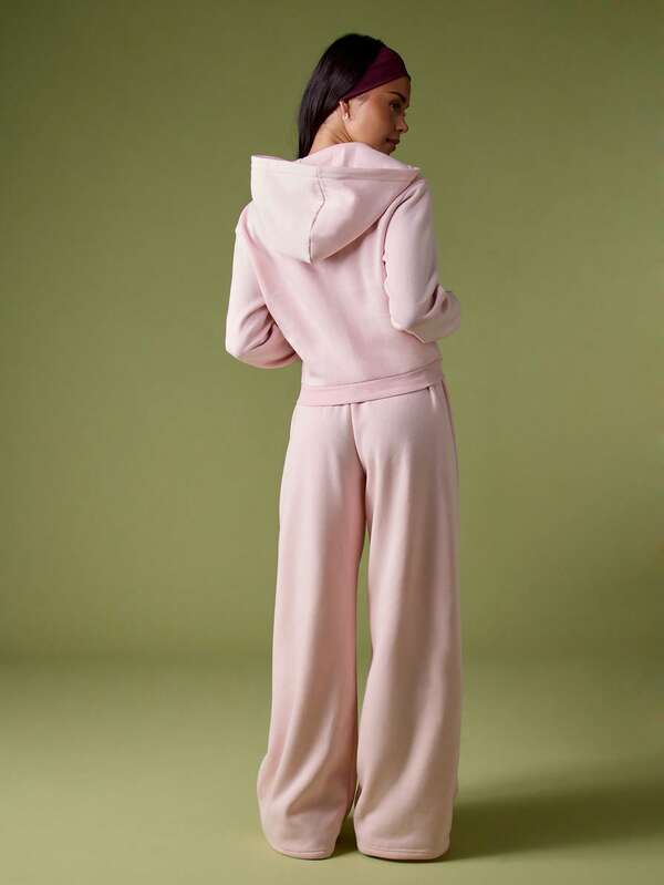 MISSGUIDED Zip Through Hooded Sweatshirt With Number Applique